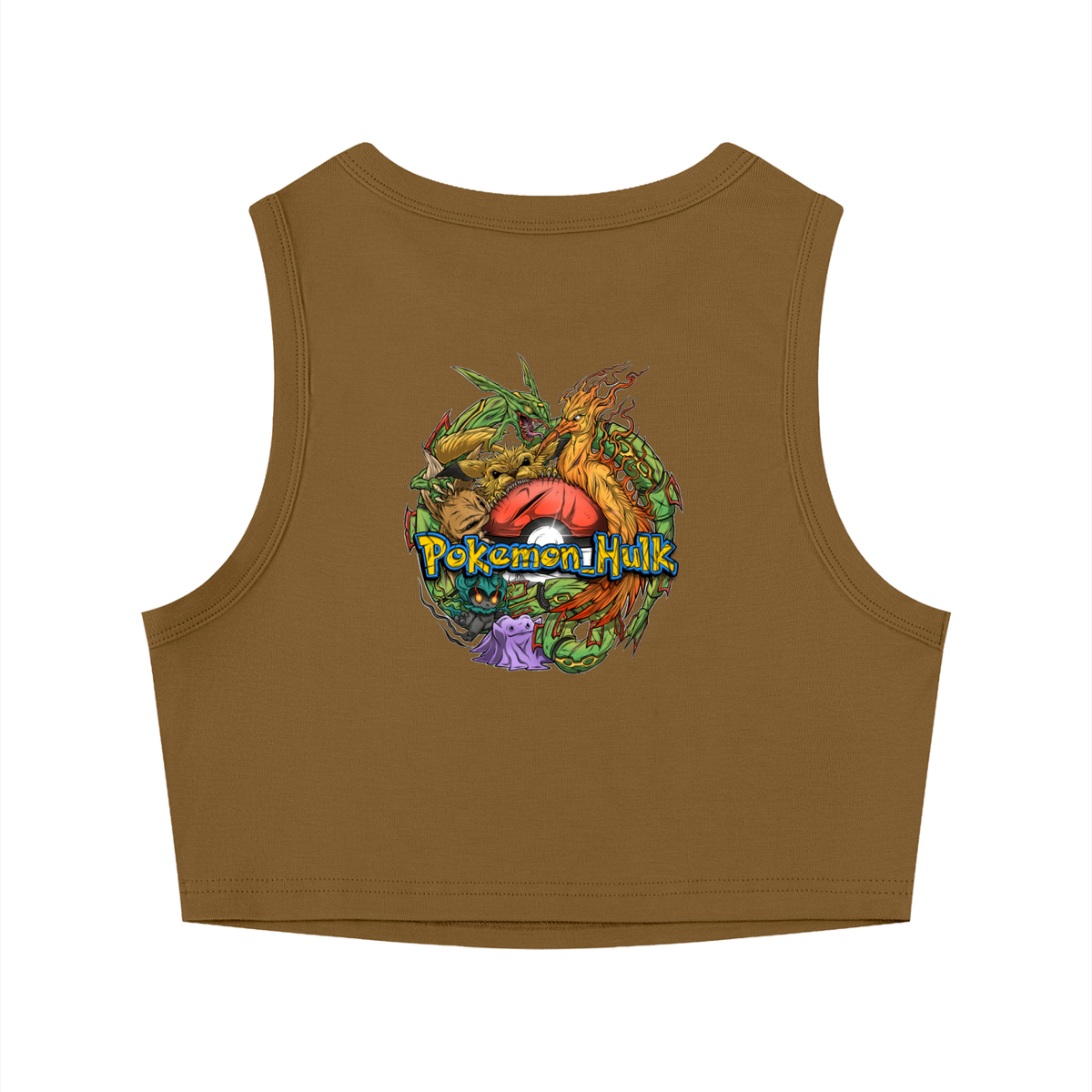PHT Women's Crewneck Crop Tank Top Colour Logo