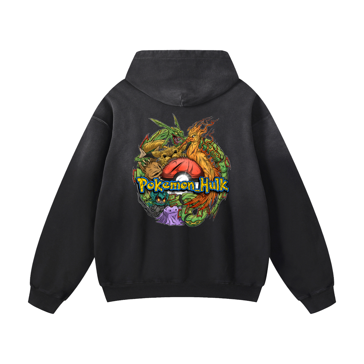 PHT Heavyweight Sunfade Oversized Hoodie Colour Logo