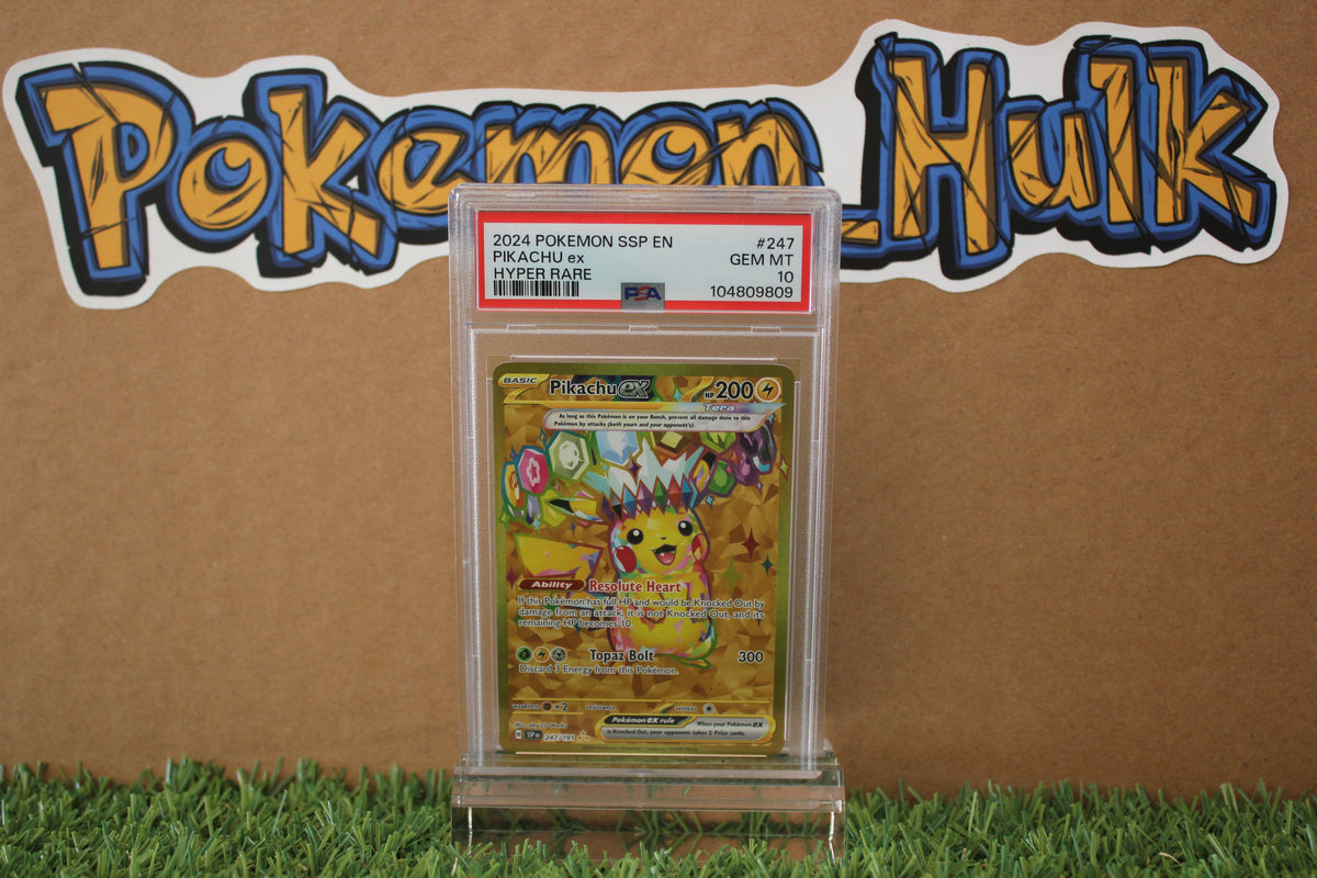 2024 Hyper Rare Pikachu Gold Card #247 PSA 10