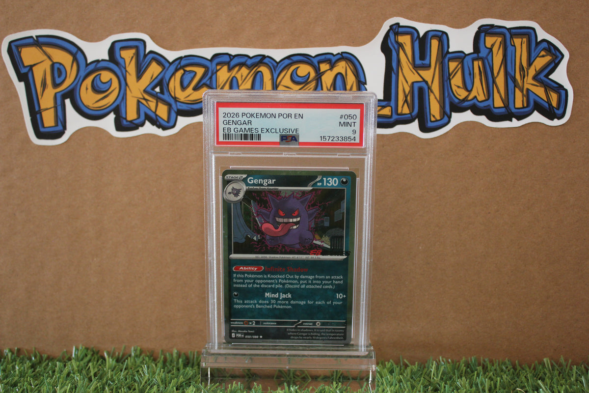 2026 Gengar EB Games promo #50 PSA 9 LOW POP