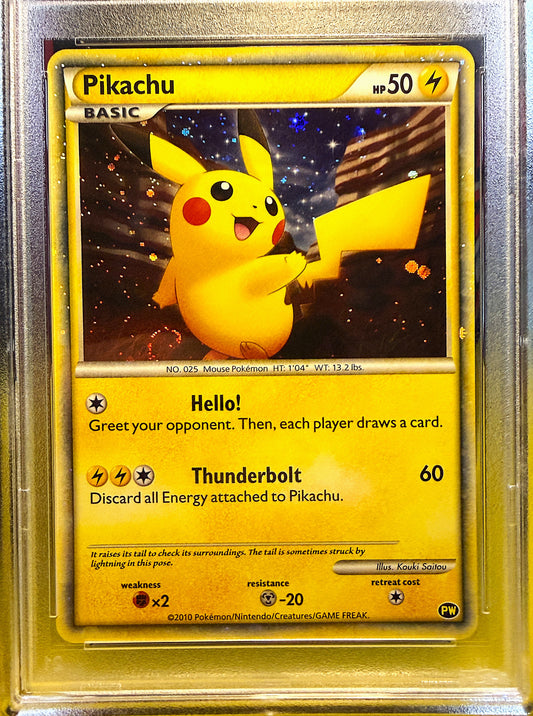 2010 Pikachu World Promo - English PSA 10 Swirl 🌀