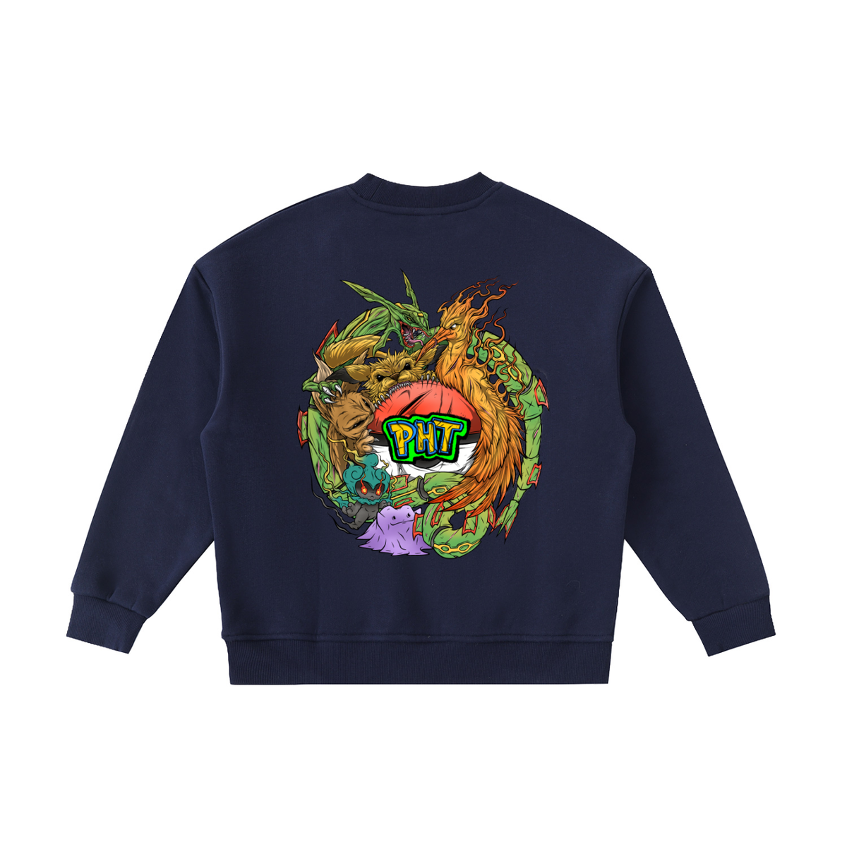 PHT Fleece Kids' Crewneck Sweatshirt Colour Logo