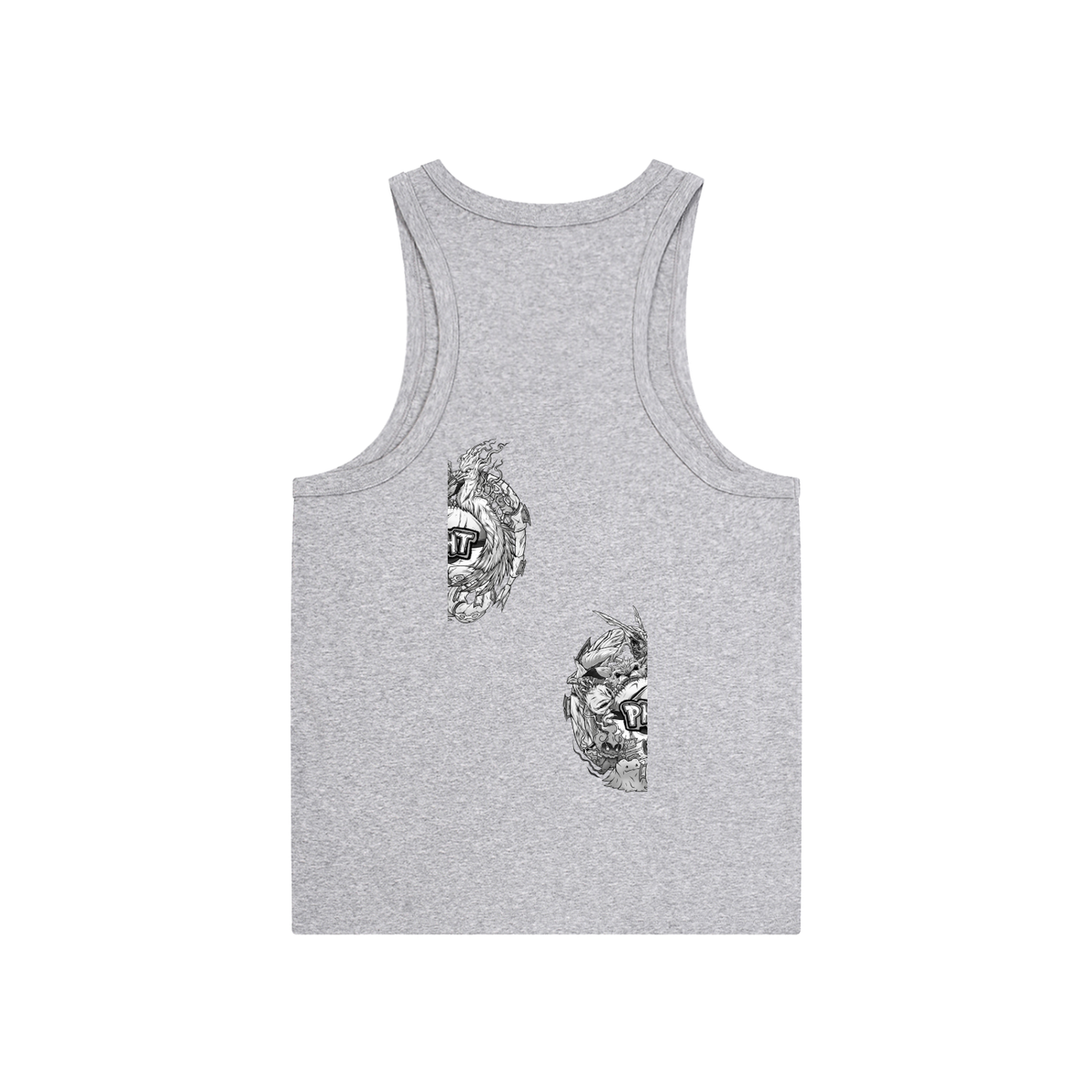 PHT Essential Performance Tank Top B&W Logo