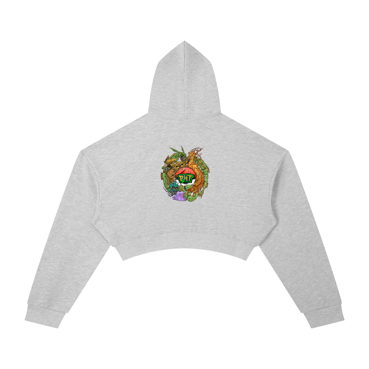 PHT Woman's Cropped Hoodie Colour Logo