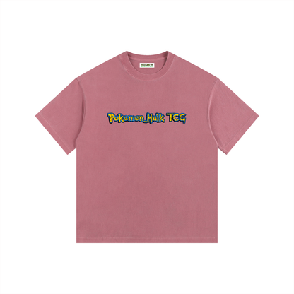 PHT  Vintage Washed Oversized Cotton T-Shirt Colour Logo