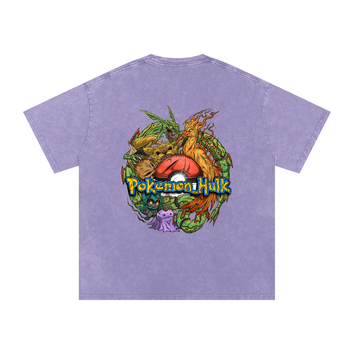 PHT Snow Washed Oversized Cotton T-Shirt Colour Logo