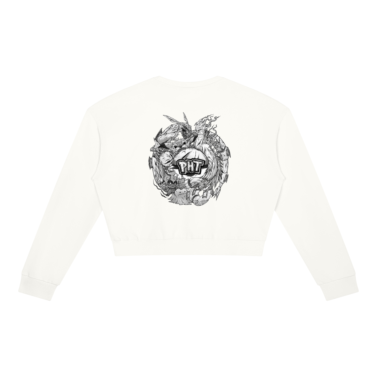 PHT Women's Crewneck Sweatshirt B&W Logo