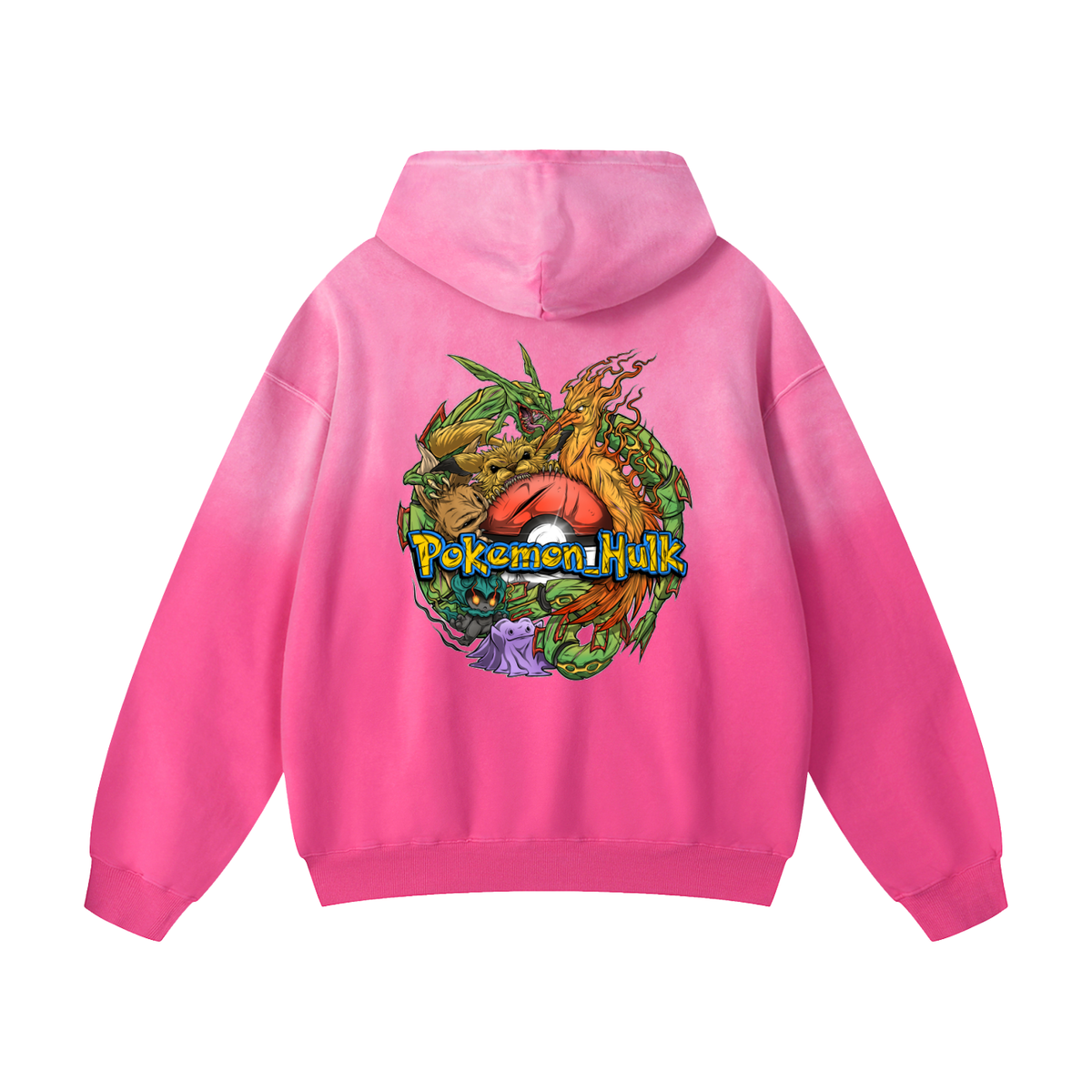 PHT Heavyweight Sunfade Oversized Hoodie Colour Logo