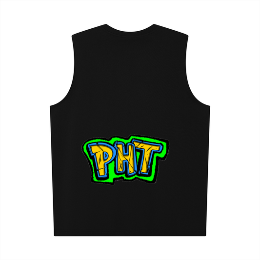 PHT Oversized Cotton Tank  Colour logo