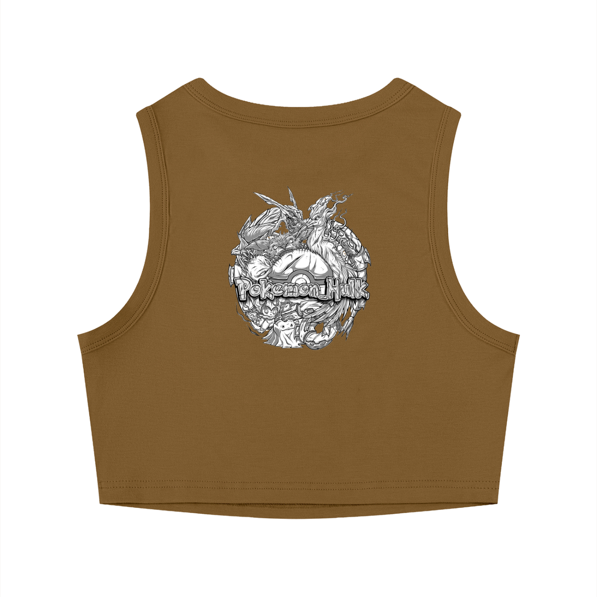 PHT Crewneck Crop Tank Top B&W Logo