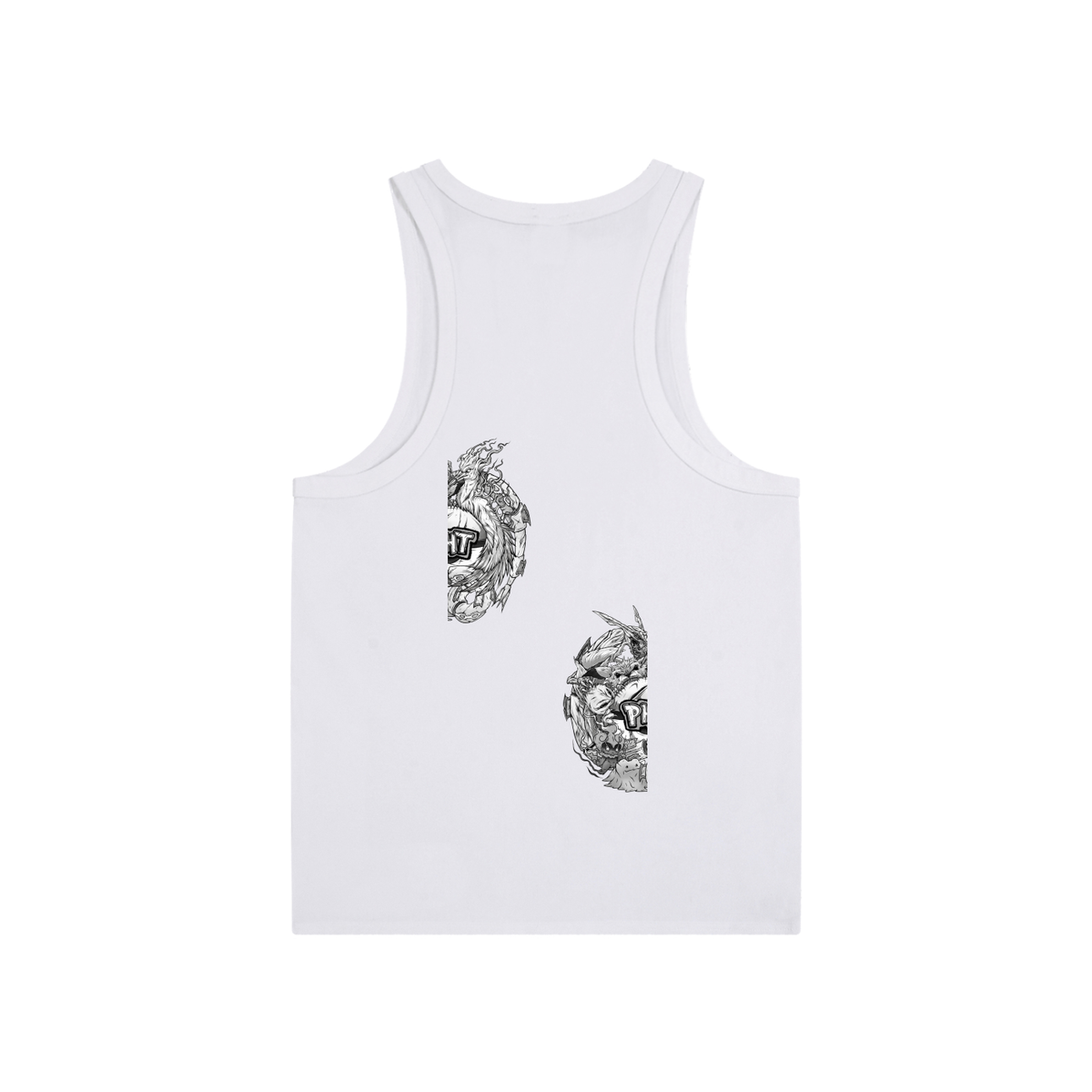 PHT Essential Performance Tank Top B&W Logo
