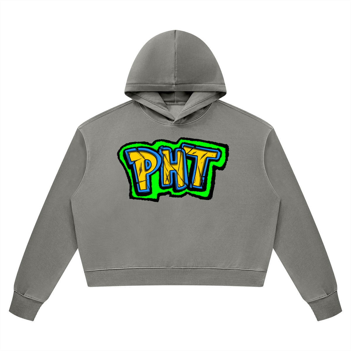 PHT Women’s Vintage Wash Heavyweight Hoodie Colour Logo