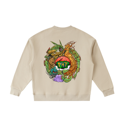 PHT  Fleece Kids' Crewneck Sweatshirt Colour Logo