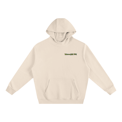 PHT Fleeced High Neck Hoodie B&W Logo