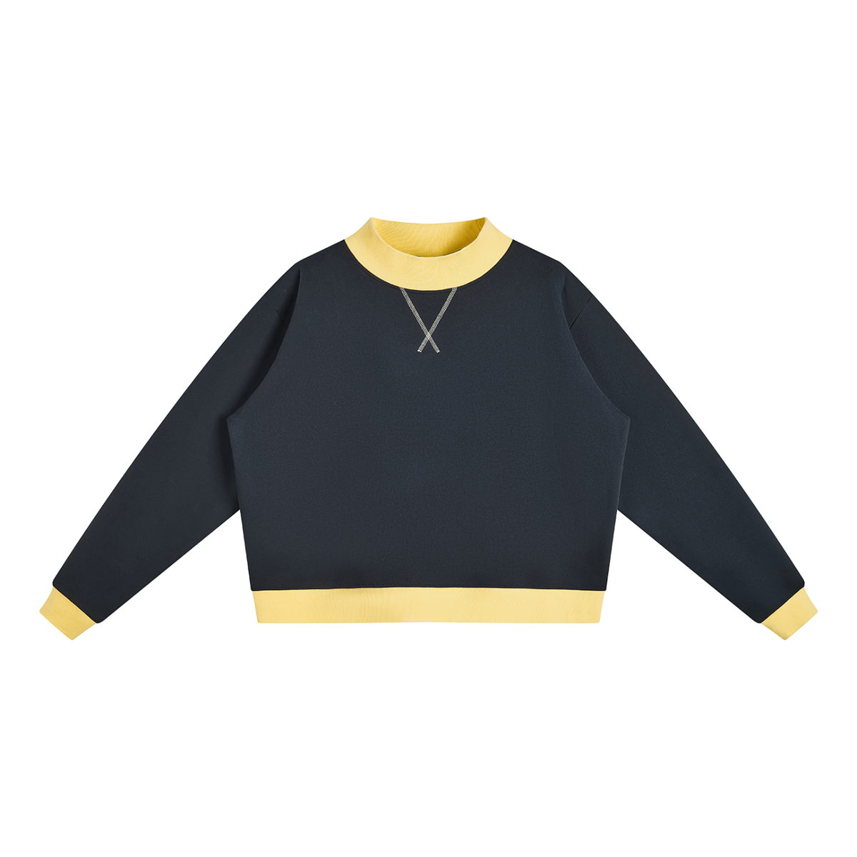 PHT Women’s Mock Neck Crewneck Sweatshirt Colour Logo