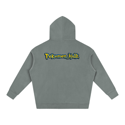 PHT Oversize Fleeced Hoodie B&W Logo