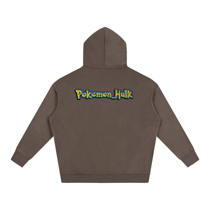 PHT Oversize Fleeced Hoodie B&W Logo