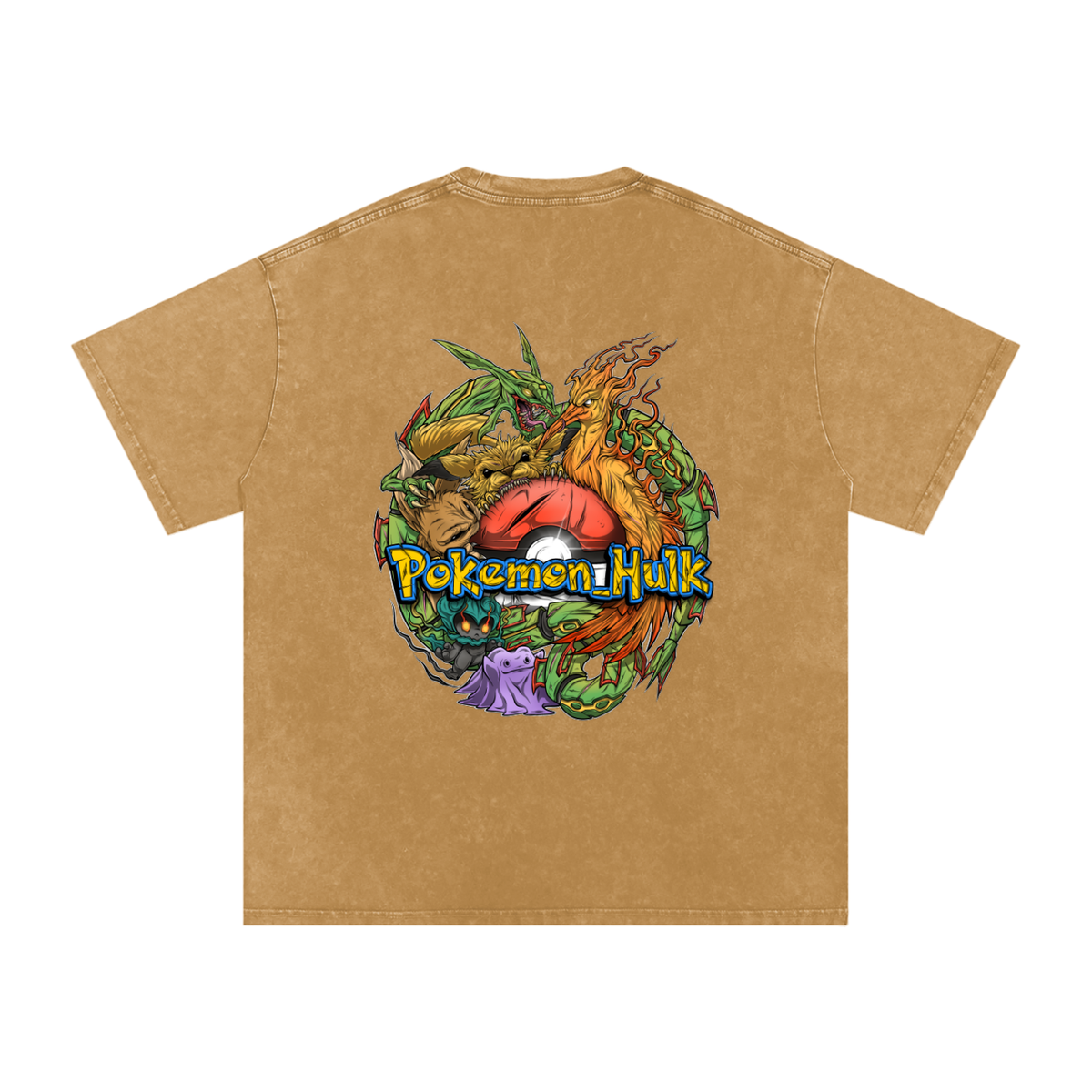 PHT Snow Washed Oversized Cotton T-Shirt Colour Logo