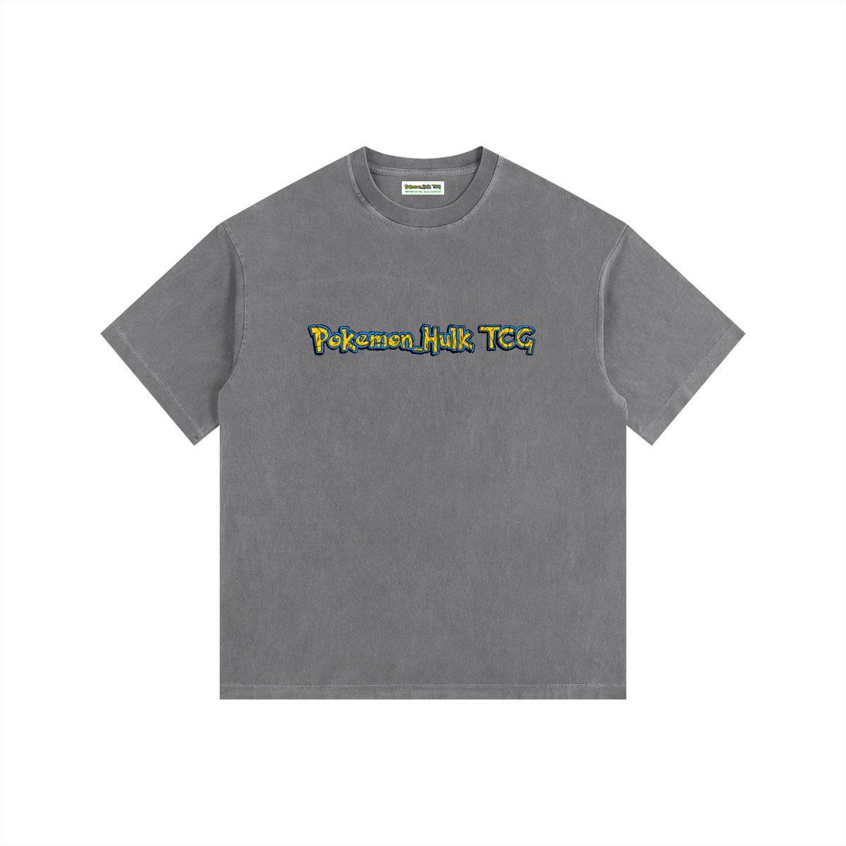 PHT Vintage Washed Oversized Cotton T-Shirt B&W Logo
