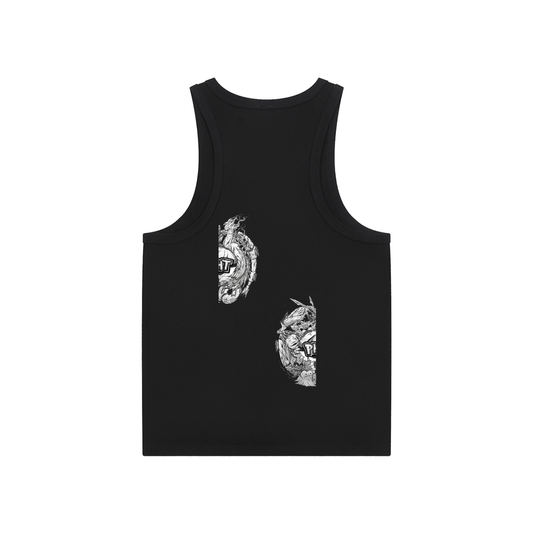 PHT Essential Performance Tank Top B&W Logo