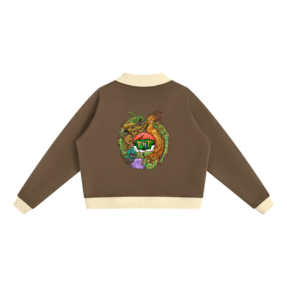 PHT Women’s Mock Neck Crewneck Sweatshirt Colour Logo