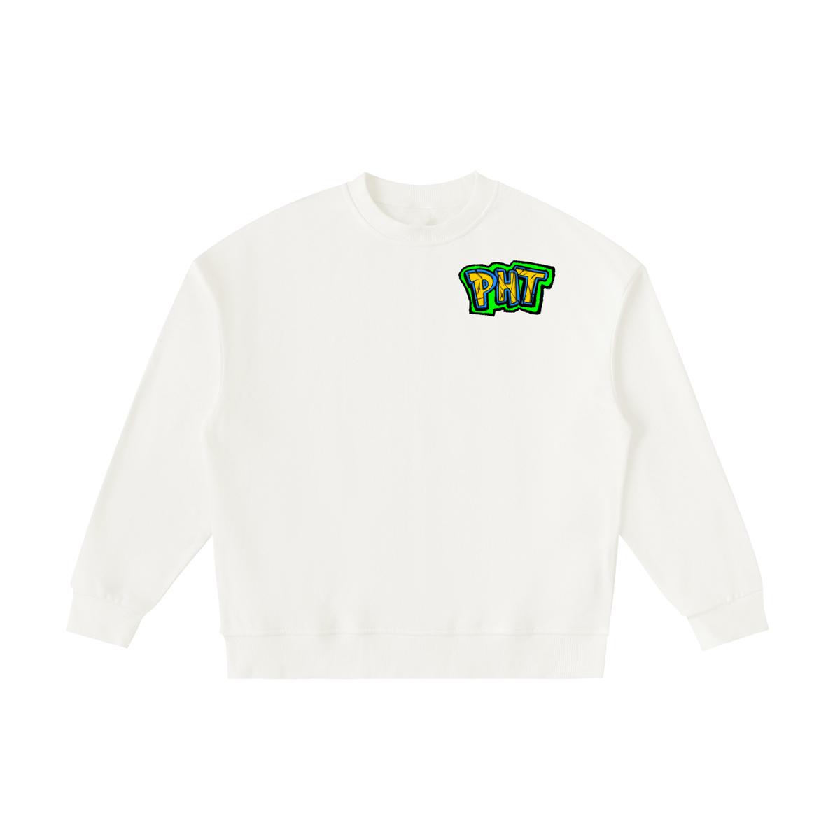 PHT  Fleece Kids' Crewneck Sweatshirt Colour Logo