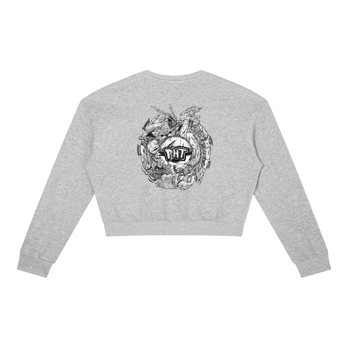 PHT Women's Crewneck Sweatshirt B&W Logo