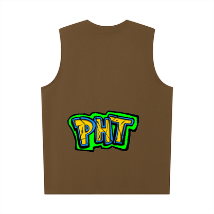 PHT Oversized Cotton Tank  Colour logo
