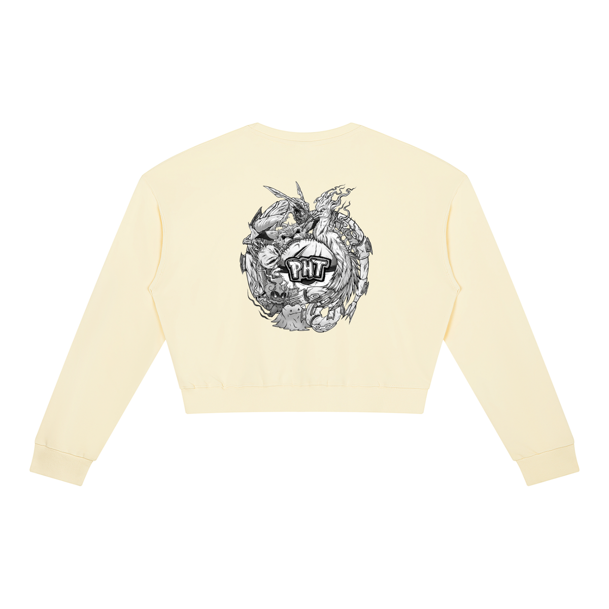 PHT Women's Crewneck Sweatshirt B&W Logo