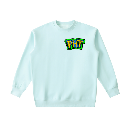 PHT Essential Heavyweight Crewneck Sweatshirt B&W Logo