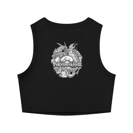 PHT Crewneck Crop Tank Top B&W Logo