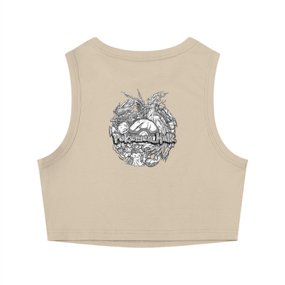 PHT Crewneck Crop Tank Top B&W Logo
