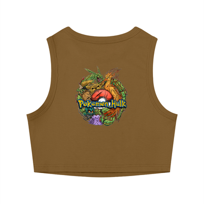 PHT Women's Crewneck Crop Tank Top Colour Logo