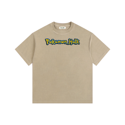 PHT  Vintage Washed Oversized Cotton T-Shirt Colour Logo