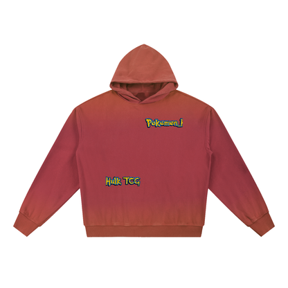 PHT Vintage Washed Gradient Fleece Hoodie B&W Logo
