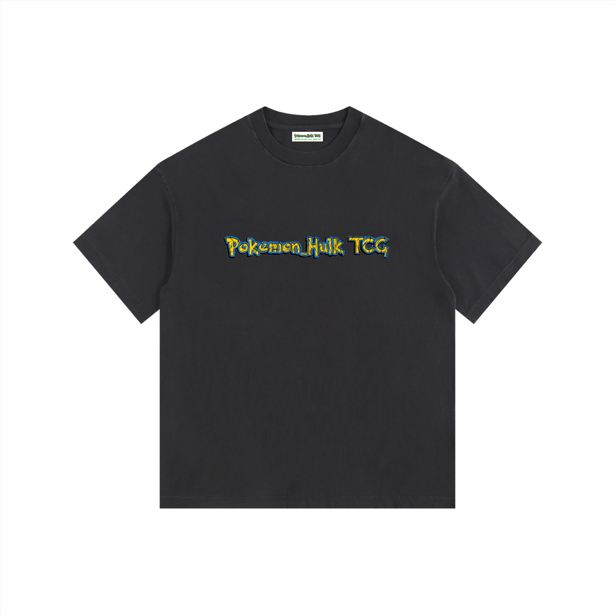 PHT Vintage Washed Oversized Cotton T-Shirt B&W Logo
