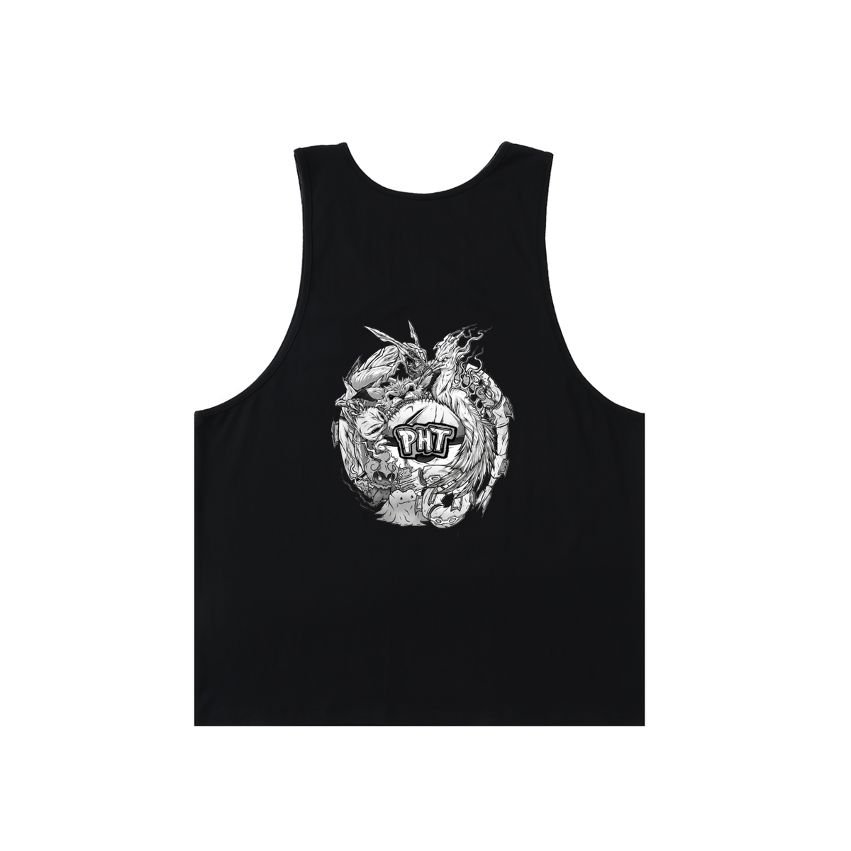 PHT Loose Tank Top B&W Logo