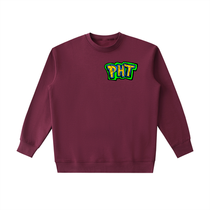 PHT Essential Heavyweight Crewneck Sweatshirt B&W Logo