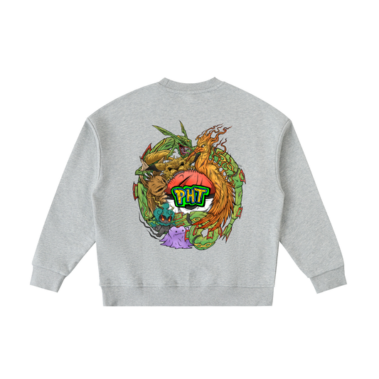PHT  Fleece Kids' Crewneck Sweatshirt Colour Logo