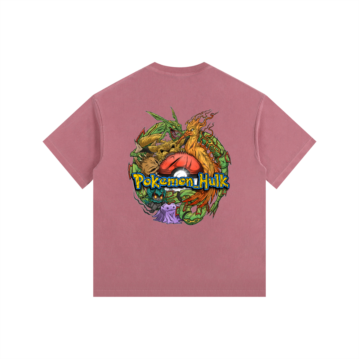 PHT  Vintage Washed Oversized Cotton T-Shirt Colour Logo