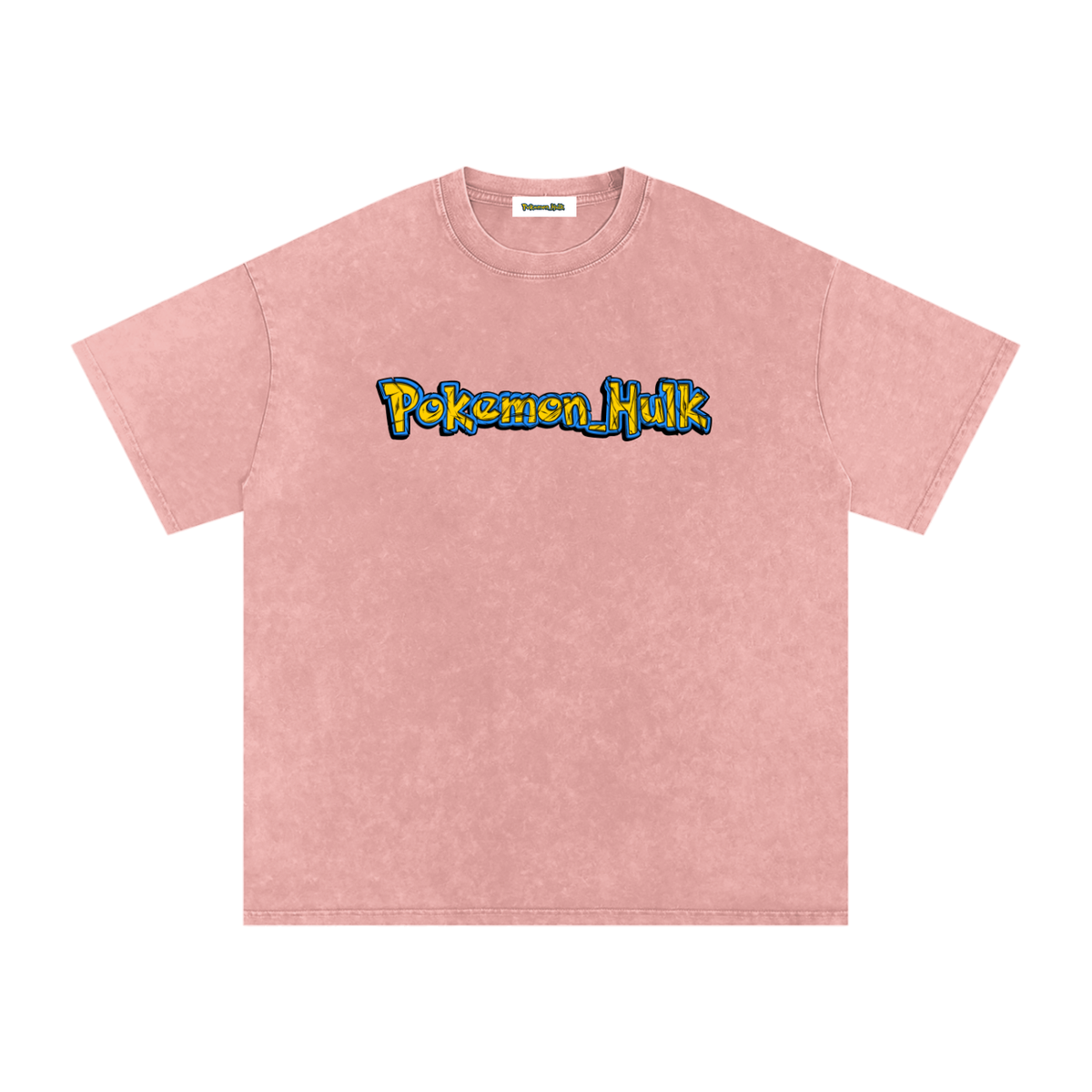 PHT Snow Washed Oversized Cotton T-Shirt B&W Logo