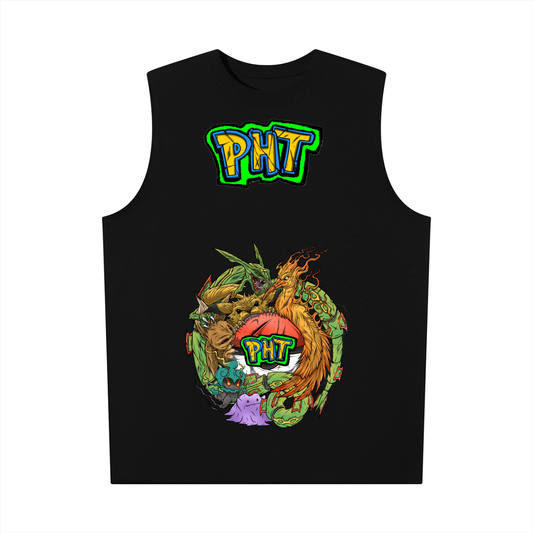 PHT Oversized Cotton Tank  Colour logo
