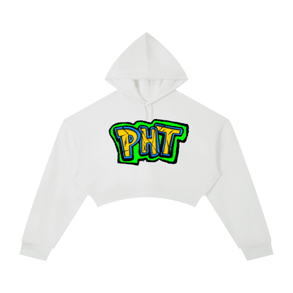 PHT  Woman's Cropped Hoodie Colour Logo