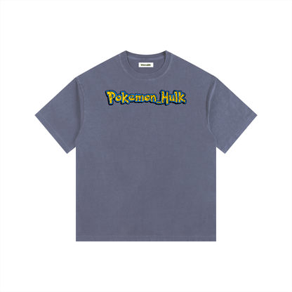 PHT  Vintage Washed Oversized Cotton T-Shirt Colour Logo