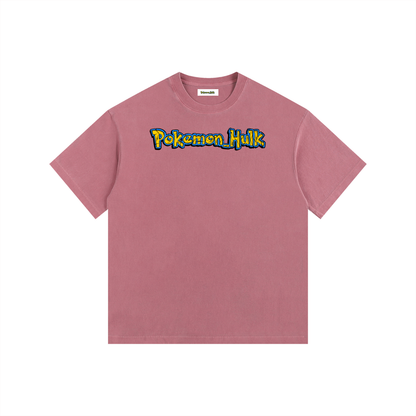 PHT  Vintage Washed Oversized Cotton T-Shirt Colour Logo