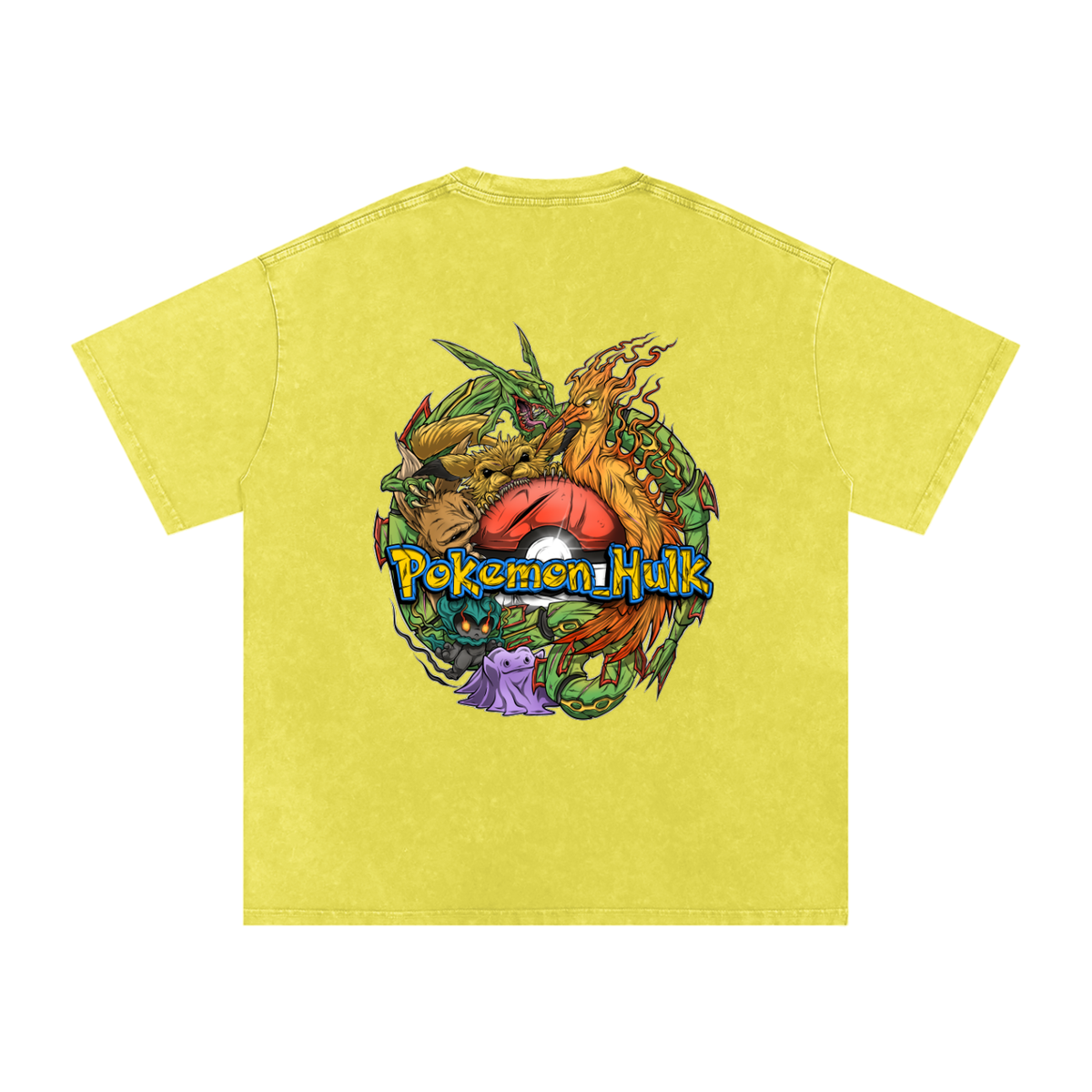 PHT Snow Washed Oversized Cotton T-Shirt Colour Logo