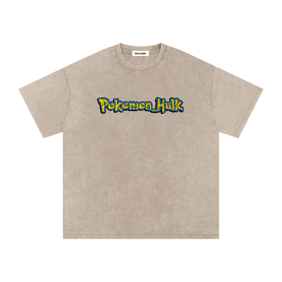 PHT Snow Washed Oversized Cotton T-Shirt Colour Logo