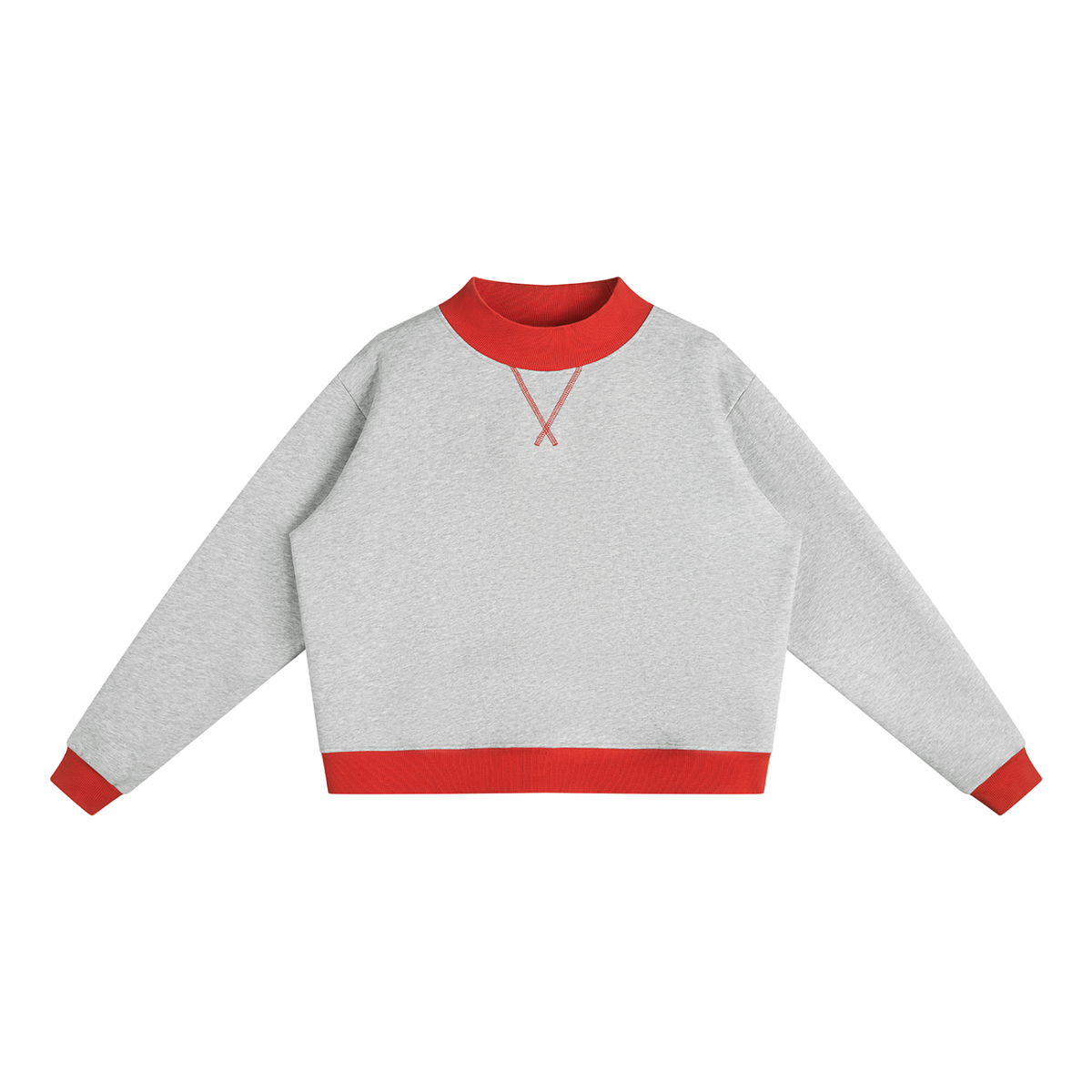 PHT Women’s Mock Neck Crewneck Sweatshirt Colour Logo