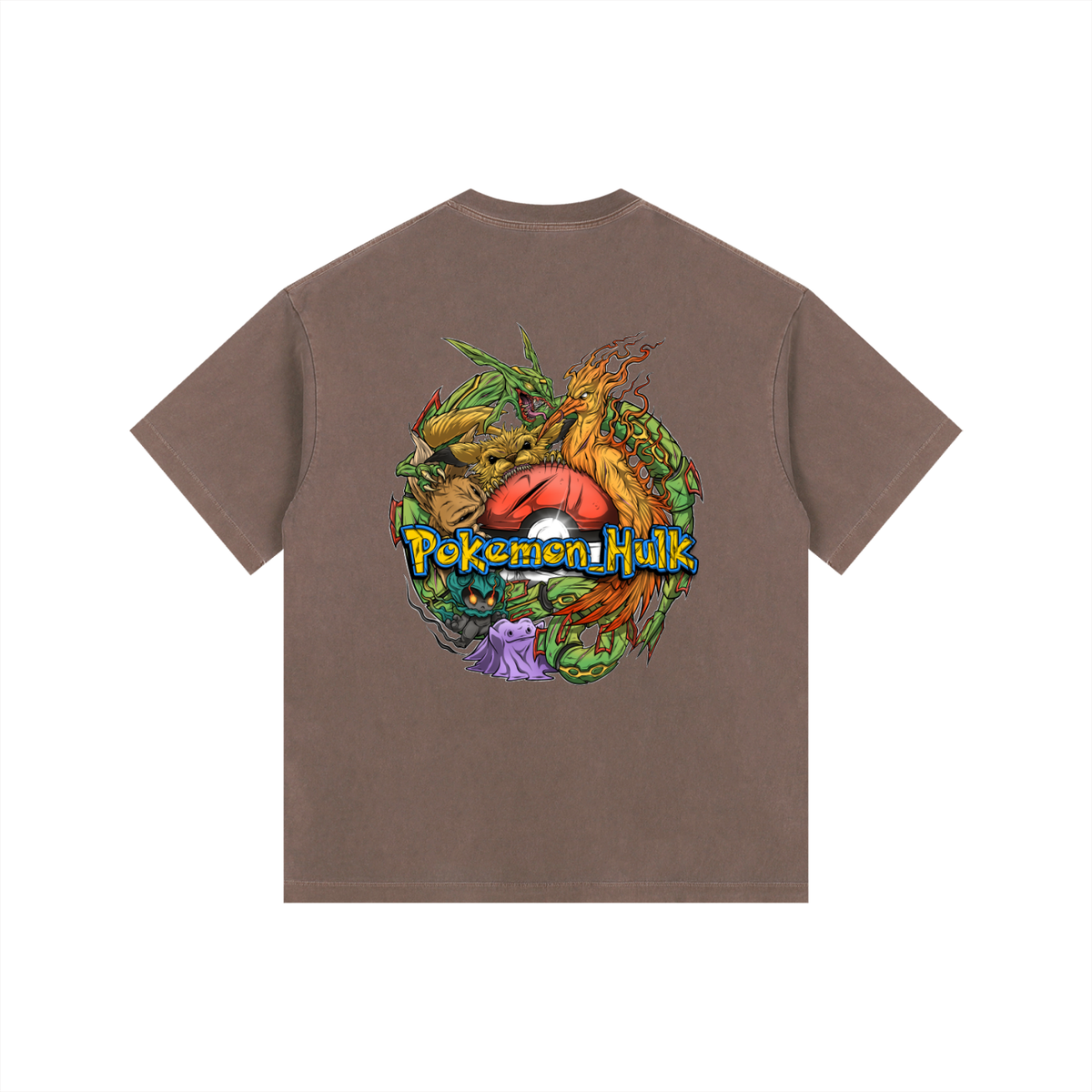 PHT  Vintage Washed Oversized Cotton T-Shirt Colour Logo