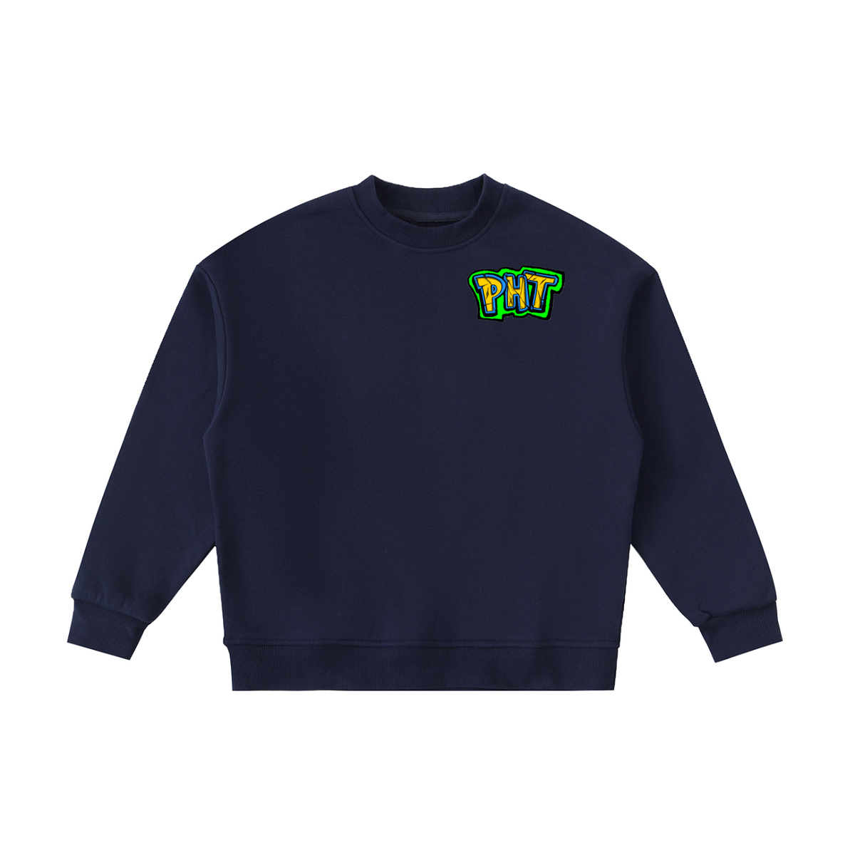 PHT  Fleece Kids' Crewneck Sweatshirt Colour Logo